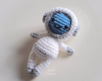 Baby Astronaut Doll Pattern · Free Amigurumi Crochet DIY Tutorial (quick easy yarn art handmade chibi cute kawaii kids unisex space toy)