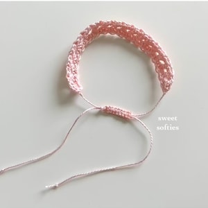 Crochet Bracelet PATTERN (Free DIY Tutorial quick easy cute kawaii beginner yarn accessory girl women unisex fashion adjustable bead beaded)