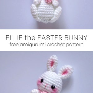 Ellie le lapin de Pâques Amigurumi Crochet PDF Pattern Tutoriel de bricolage Rabbit Yarn Craft Anniversaire Vacances Enfants Garçon Fille Unisexe Cadeau image 4
