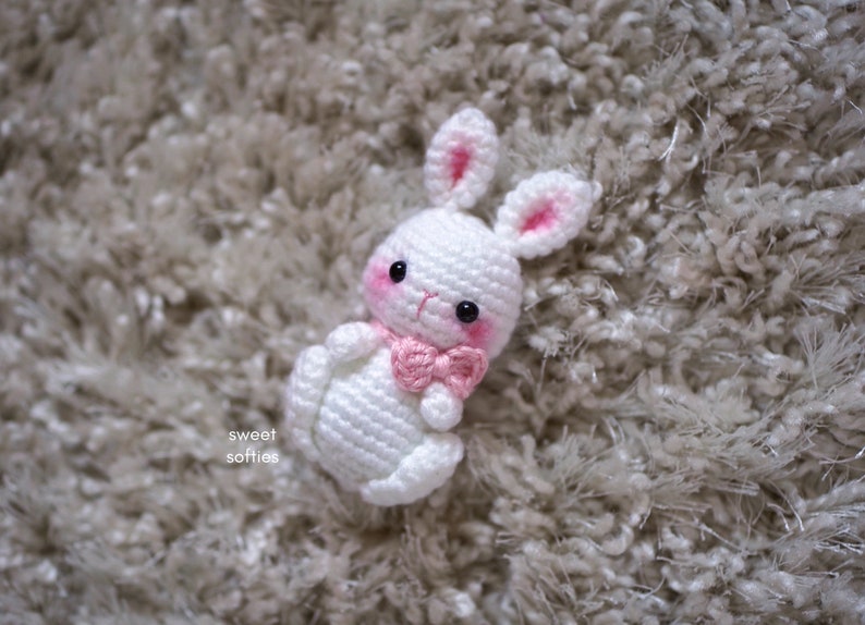 Ellie le lapin de Pâques Amigurumi Crochet PDF Pattern Tutoriel de bricolage Rabbit Yarn Craft Anniversaire Vacances Enfants Garçon Fille Unisexe Cadeau image 6