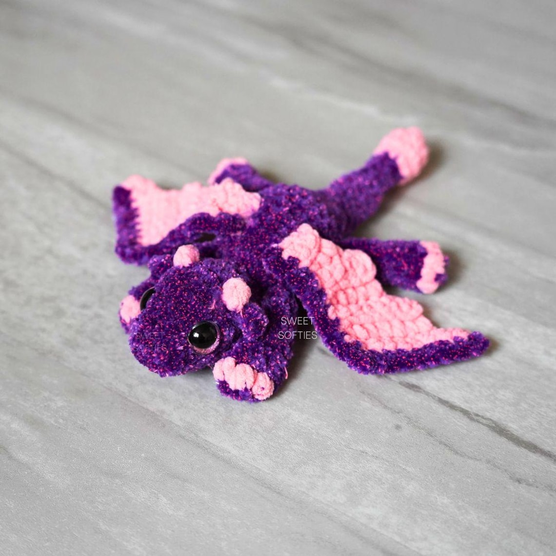 Sploot Pattern Cloud Dragon Crochet Pattern + Adoption Certificate · Amigurumi Stuffed ...