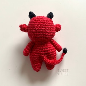 Baby Devil Crochet Pattern Amigurumi Doll Body Base Tutorial Quick Easy Beginner Halloween image 3