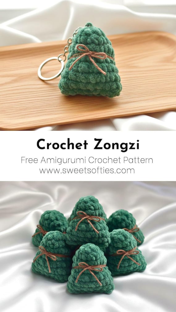 Little Zongzi Crochet Pattern · Amigurumi Asian Food Tutorial DIY