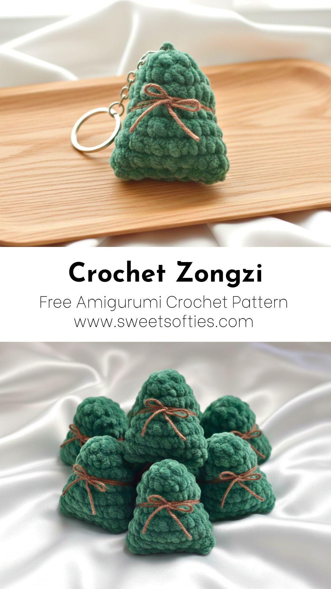 Little Zongzi Crochet Pattern · Amigurumi Asian Food Tutorial DIY