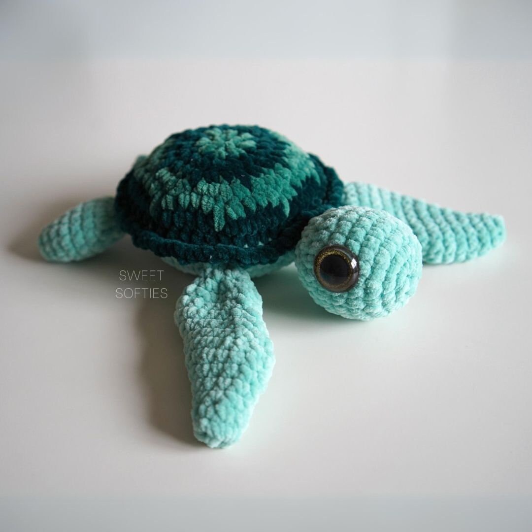 No-sew Sea Turtle Crochet Pattern · Amigurumi Tutorial Low Sew ...