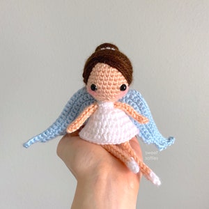 Angel Pixie Doll Free Amigurumi Crochet Pattern DIY Tutorial quick easy cute kawaii beginner girl doll kids toy christmas tree ornament image 4