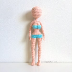 Supermodel Weibliche Puppe Basis Kein Nähen Amigurumi Häkelanleitung Mädchen Frau Realistisch Lebensechte Kurvige Sexy Körper Anime Art Puppe Spielzeug Plüsch Bild 3