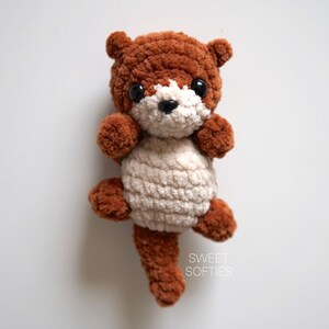 Pocket Otter Crochet Pattern · Amigurumi PDF Tutorial Baby Stuffed Animal Keychain Charm Sea Water Easy Beginner Unisex Boys Girls Kids Toy image 8