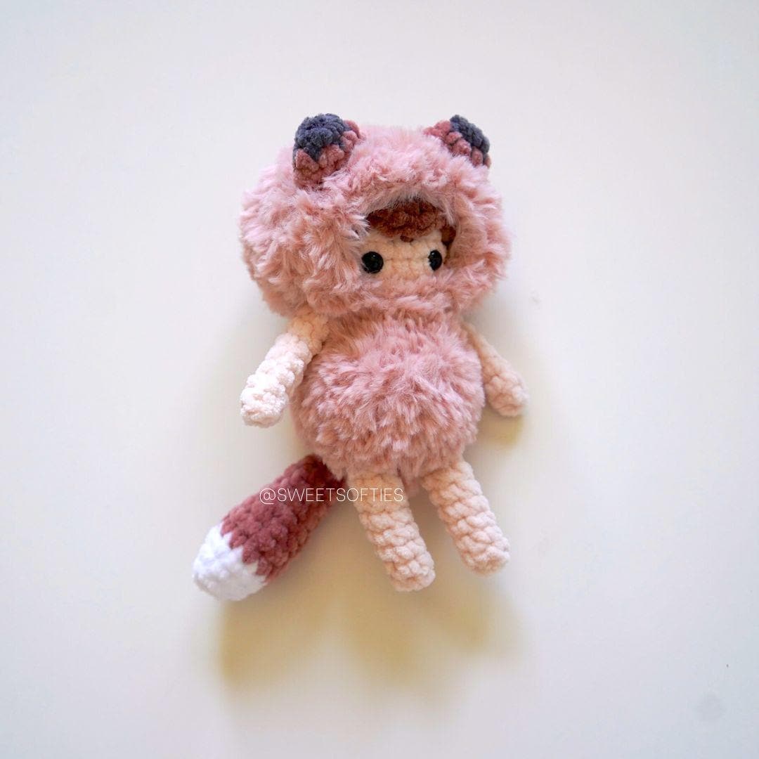 Mimuu Fox かぎ針編みパターン · 森のあみぐるみ人形 DIY ぬいぐるみ