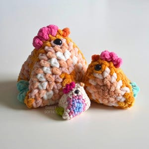 Modello all'uncinetto per pollo quadrato della nonna di peluche 2 in 1 · Tutorial fai da te per realizzare un pulcino con il filato · Principiante Facile Veloce Virale Animale da fattoria Amigurumi