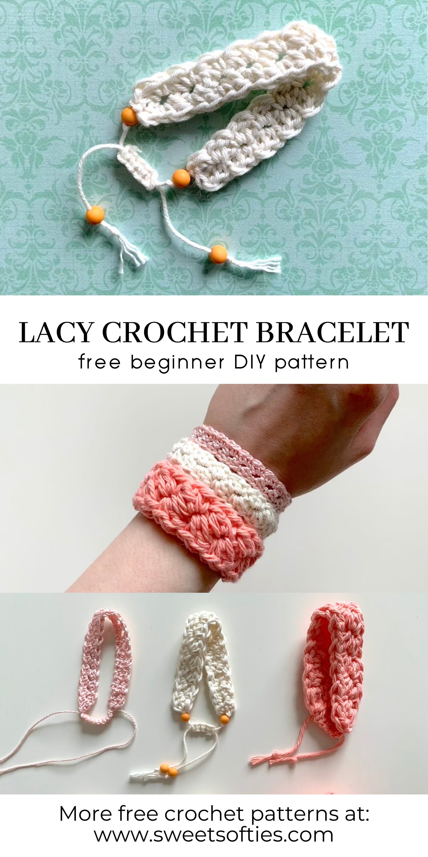 Simple sales crochet bracelet