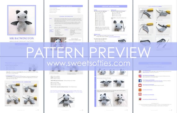 Free Crochet Pattern: SIR BATWINGTON (DIY Tutorial Quick