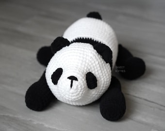 Giant Panda Cub Amigurumi Crochet Pattern · Baby Panda Bear Realistic Lifelike Life-like Big Large Jumbo Stuffed Animal Doll