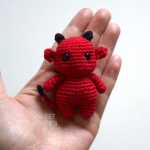 Baby Devil Crochet Pattern Amigurumi Doll Body Base Tutorial Quick Easy Beginner Halloween image 5