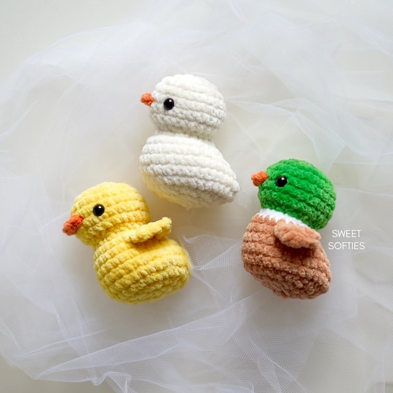 キーホルダー Human made CROCHETED DUCKS Pocket Duckling Crochet Pattern · Good Luck Duck Amigurumi