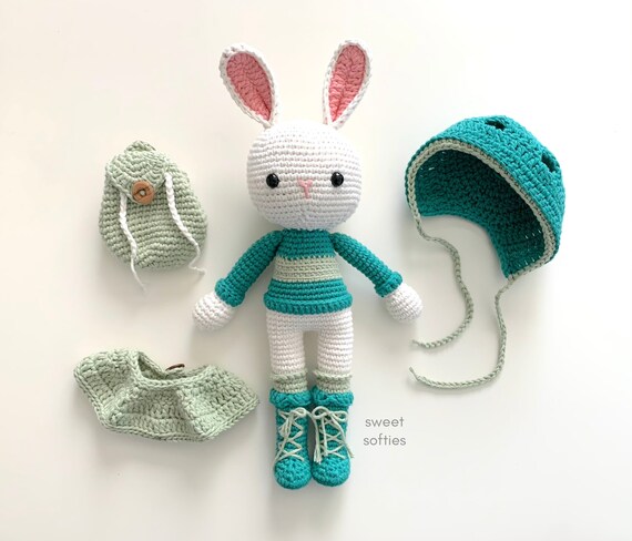 dropshipping amigurumi bunny crochet doll yarn crochet animals amigurumi  toys rabbit baby doll