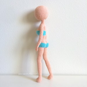 Supermodel Weibliche Puppe Basis Kein Nähen Amigurumi Häkelanleitung Mädchen Frau Realistisch Lebensechte Kurvige Sexy Körper Anime Art Puppe Spielzeug Plüsch Bild 5