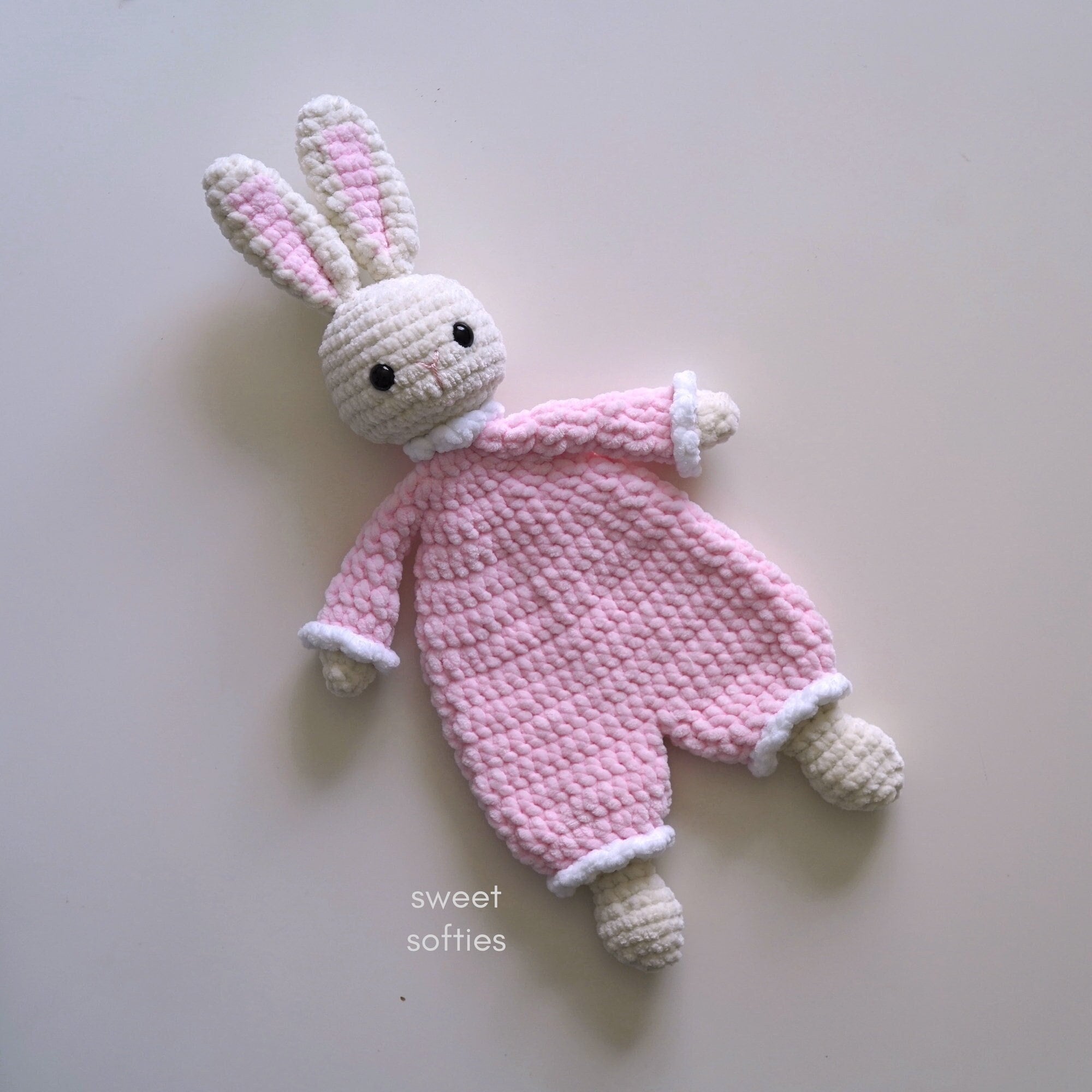 MINI Honey Bunny Knotted Lovey — PATTERN