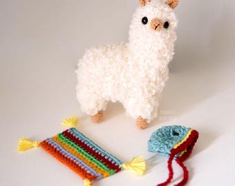 Curly the Llama Crochet Pattern · Amigurumi Alpaca Stuffed Animal Plush Doll Toy Steviedoodle Yarn Cute Kawaii Furry Soft
