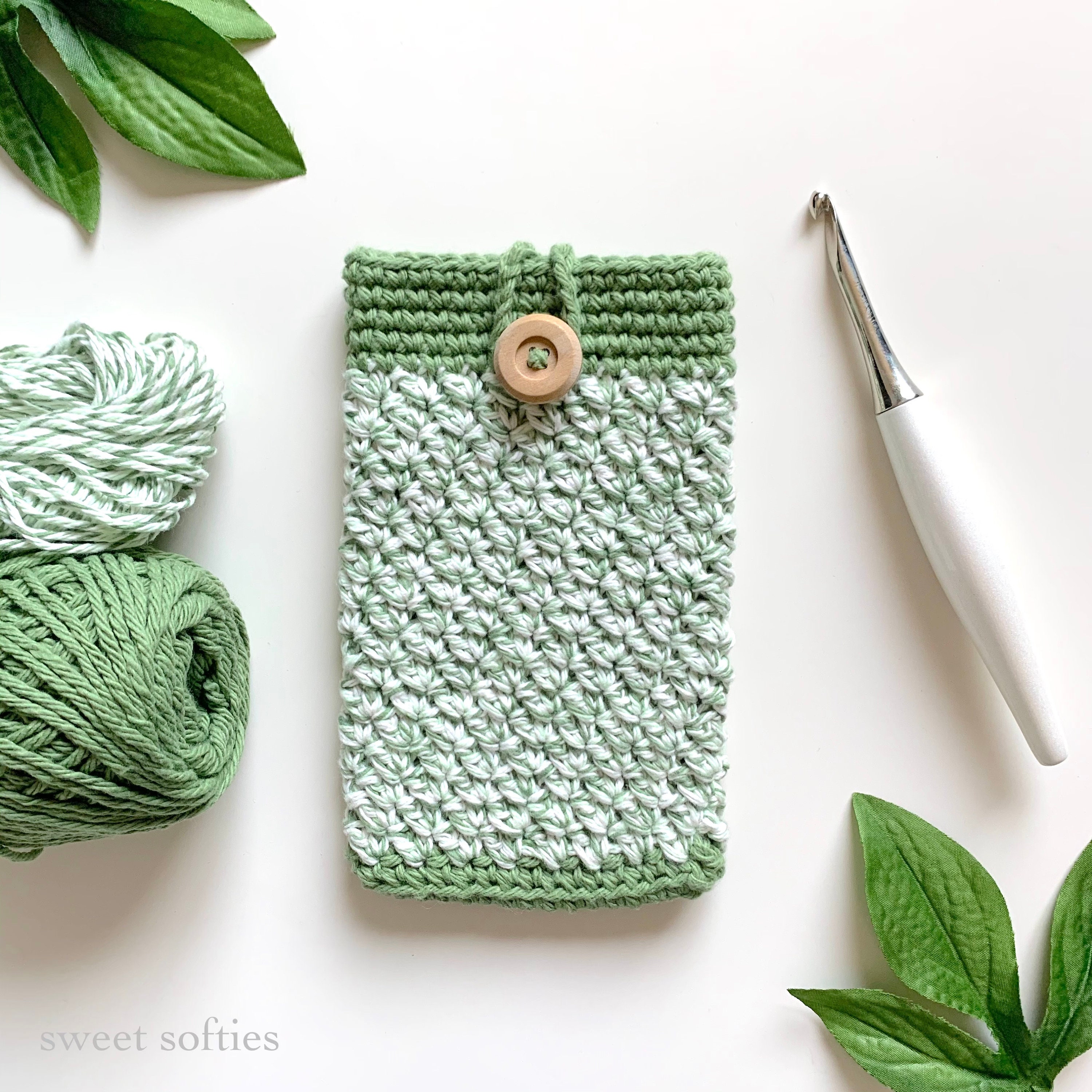 Modèle de pochette de téléphone au crochet tutoriel de bricolage