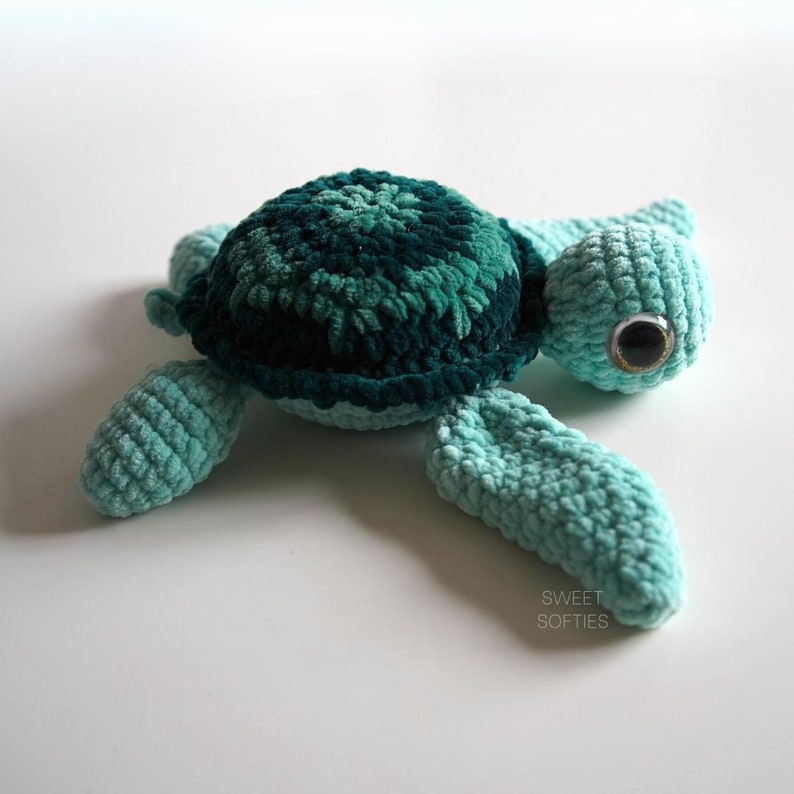 No-sew Sea Turtle Crochet Pattern · Amigurumi Tutorial Low Sew ...
