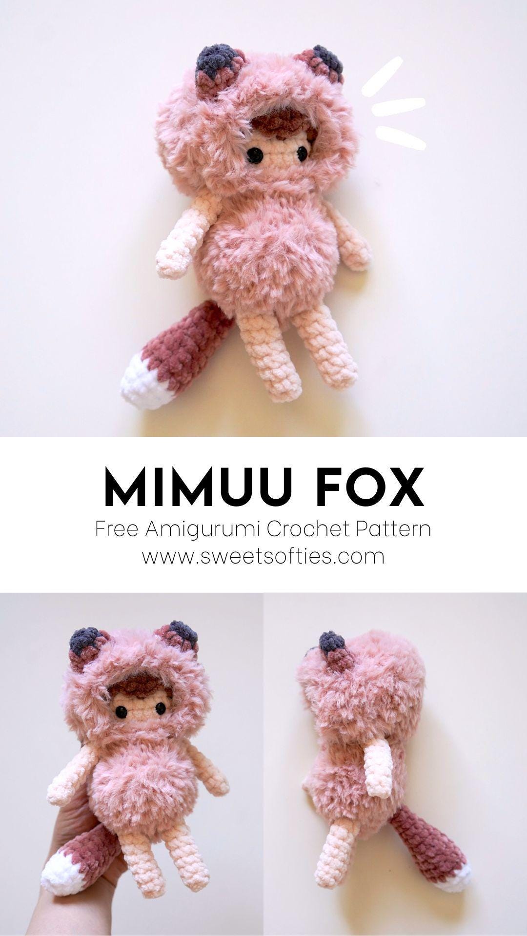 Mimuu Fox かぎ針編みパターン · 森のあみぐるみ人形 DIY ぬいぐるみ