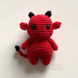 Baby Devil Crochet Pattern Amigurumi Doll Body Base Tutorial Quick Easy Beginner Halloween image 4