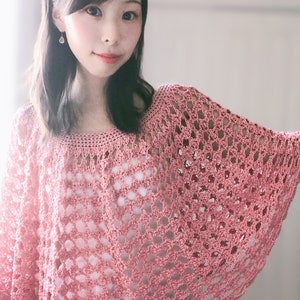 Free Crochet Pattern DIY Tutorial: Rose Finch Capelet Vintage Lace Poncho quick easy cute boho chic beginner summer women girl fashion image 3