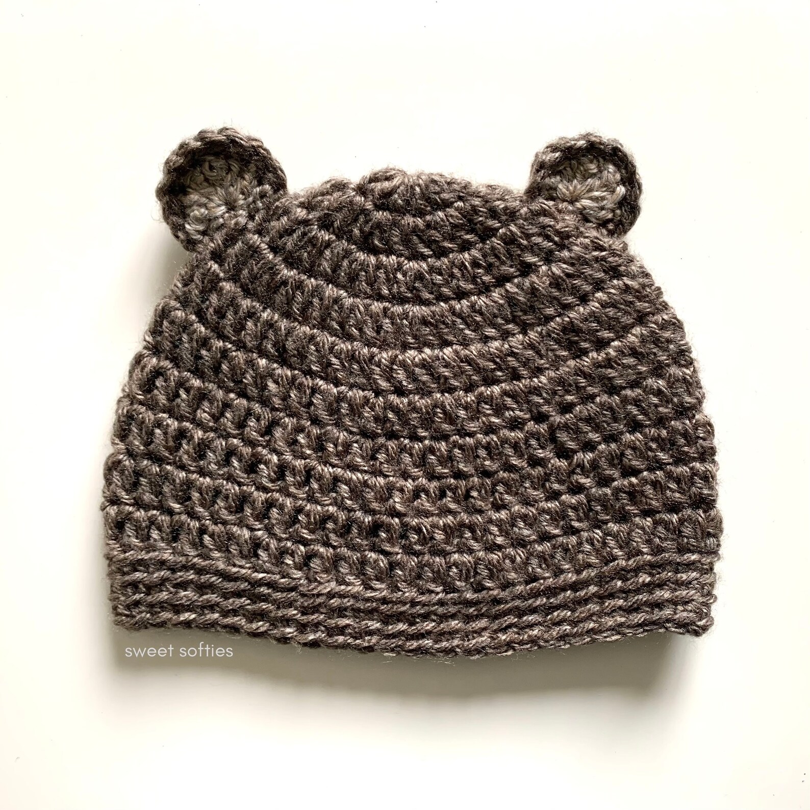 BEAR BEANIE Crochet Pattern DIY Tutorial Quick Easy Cute Hat Etsy