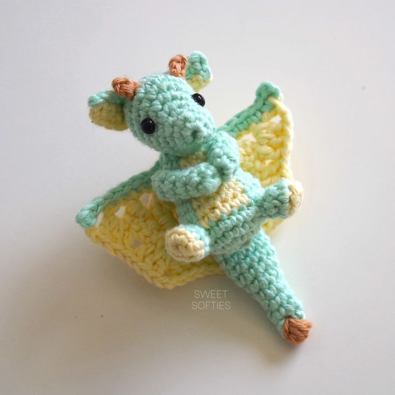 Daiyu the Dragon Crochet PDF PatternAmigurumi Chinese Dragon Pocket Mini Fantasy Mythical Animal Free Crochet Pattern Video Tutorial image 6