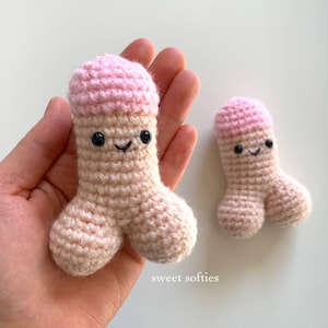 Penis Crochet Pattern · Amigurumi DIY Tutorial Handmade Body Part Male Boy Men Adult 18+ Gag Gift Boyfriend Bachelorette Cute Chibi Kawaii
