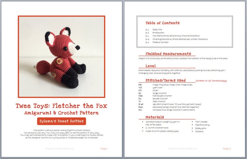 Fletcher the Fox twee Toys Collectible Series Amigurumi Etsy