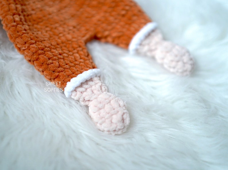 Cuddly Buddy Ragdoll Lovey Amigurumi Crochet Pattern DIY Tutorial Chunky Blanket Yarn Easy Beginner Cute Gift Security Blanket Boy Girl image 5