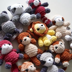 12-pattern bundle POCKET PLUSH COLLECTION · Amigurumi Stuffed Animals