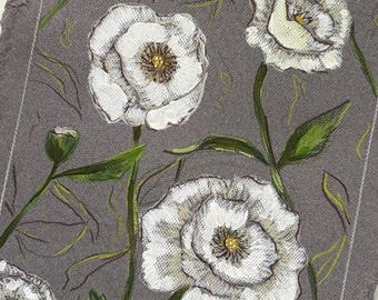 Original Art | Wild Poppies | Abstract Coloured Pencil Sketch | Frame not included