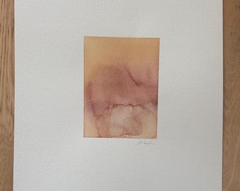 Original Art | Umber II | Small Abstract Watercolour | Frame not included