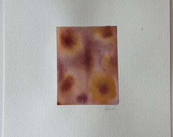 Original Art | Umber I | Small Abstract Watercolour | Frame not included