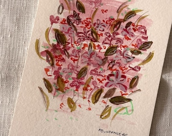 Original Art | Abundance | Small Abstract Watercolour | Frame not included