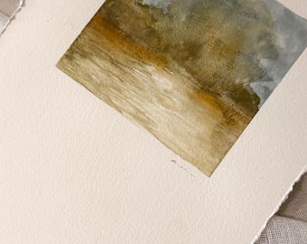 Original Art | Reflection II | Small Abstract Watercolour | Frame not included
