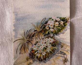 Original Art | In the Fields | Small Abstract Watercolour | Frame not included