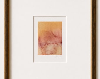 Original Art | Umber II | Small Abstract Watercolour | Frame not included