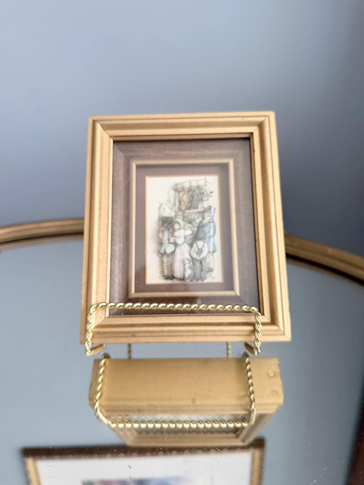 アート・写真 箱付きANTON PIECK 立体アート シャドーボックス 額装 完成品