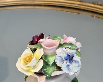 Vintage Radnor Bone China Floral Candle Holder - Etsy