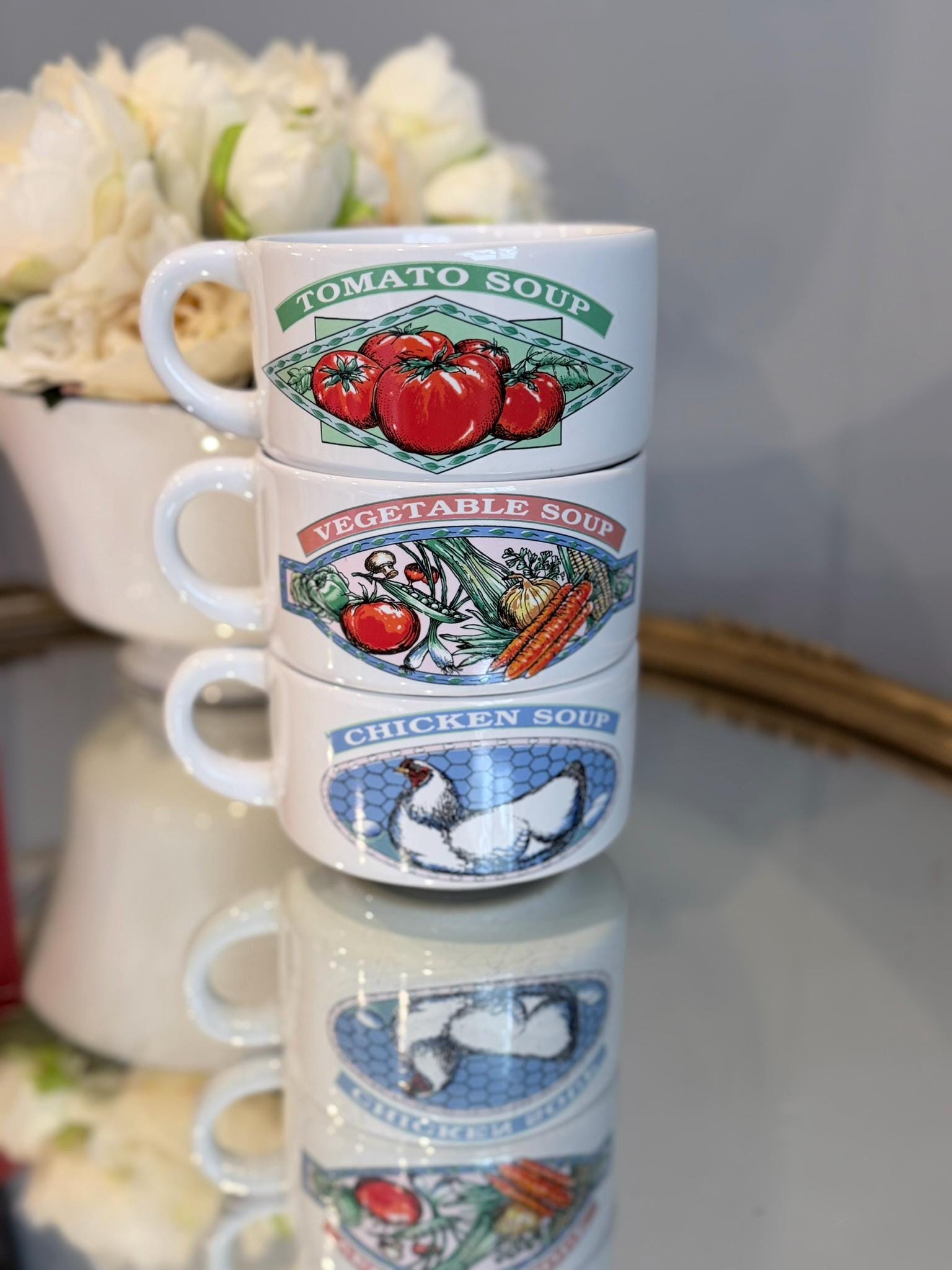 Campbell soup bowls mugs - Etsy 日本