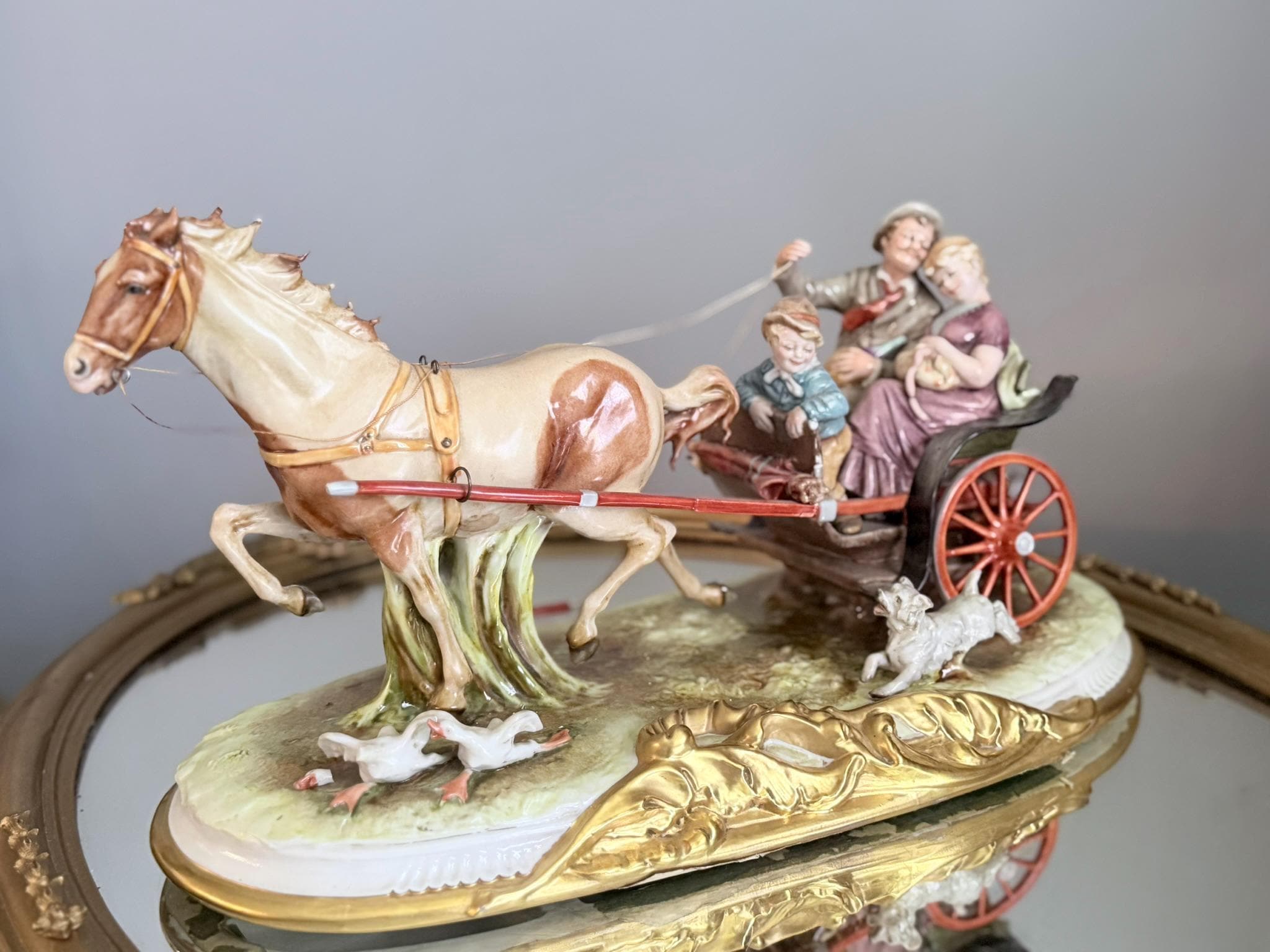 Capodimonte Horse and Carriage - Etsy
