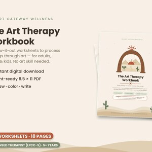 Cahier d'exercices d'art-thérapie | Techniques de gestion de l'anxiété et des émotions (Téléchargement numérique)