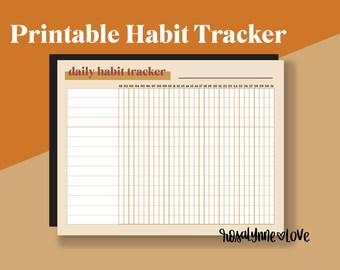 Daily Habit Tracker Printable