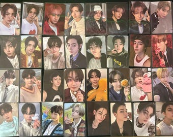 Tarjetas fotográficas oficiales de Enhypen Kpop de todos los miembros
