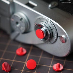 8-mm-Mini-Auslöseknopf aus gerändeltem Messing für Leica- und Fujifilm-Kameras, Kamerazubehör mit sanfter Auslösefunktion