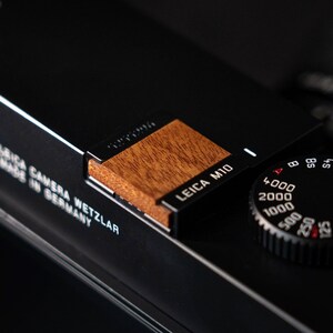 Juego de tapa de madera para la zapata y botón del obturador para Leica M10 M11, accesorio de cámara de madera dura hecho a mano